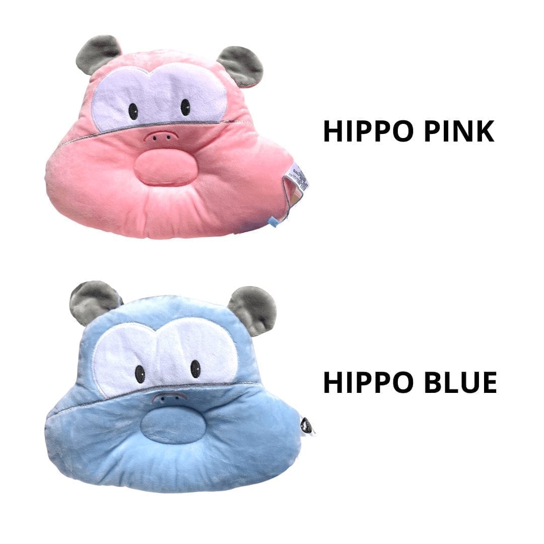 hippo cartoon pillow