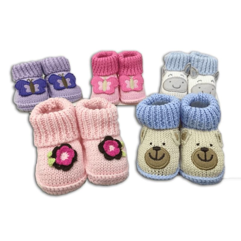 BABY CARTOON ANTI SLIP SOCKS COTTON SHOES BOOTIES BOOTS