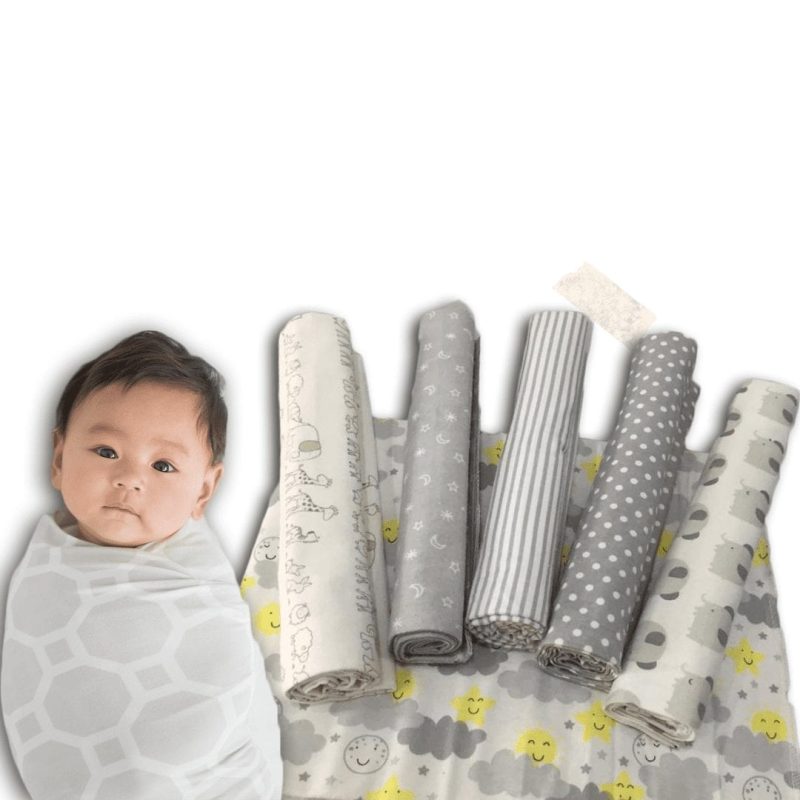 BABY WASHCLOTH BLANKET OR SWADDLE (75cm X 120cm)