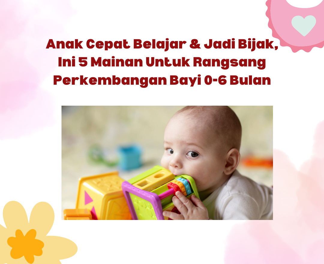 Anak Cepat Belajar & Jadi Bijak, Ini 5 Mainan Untuk Rangsang Perkembangan Bayi 0-6 Bulan